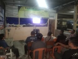 Aman dan Penuh Kekeluargaan, Cara Polsek Tarokan Jaga Kamtibmas Lewat Nobar Piala Dunia Seru